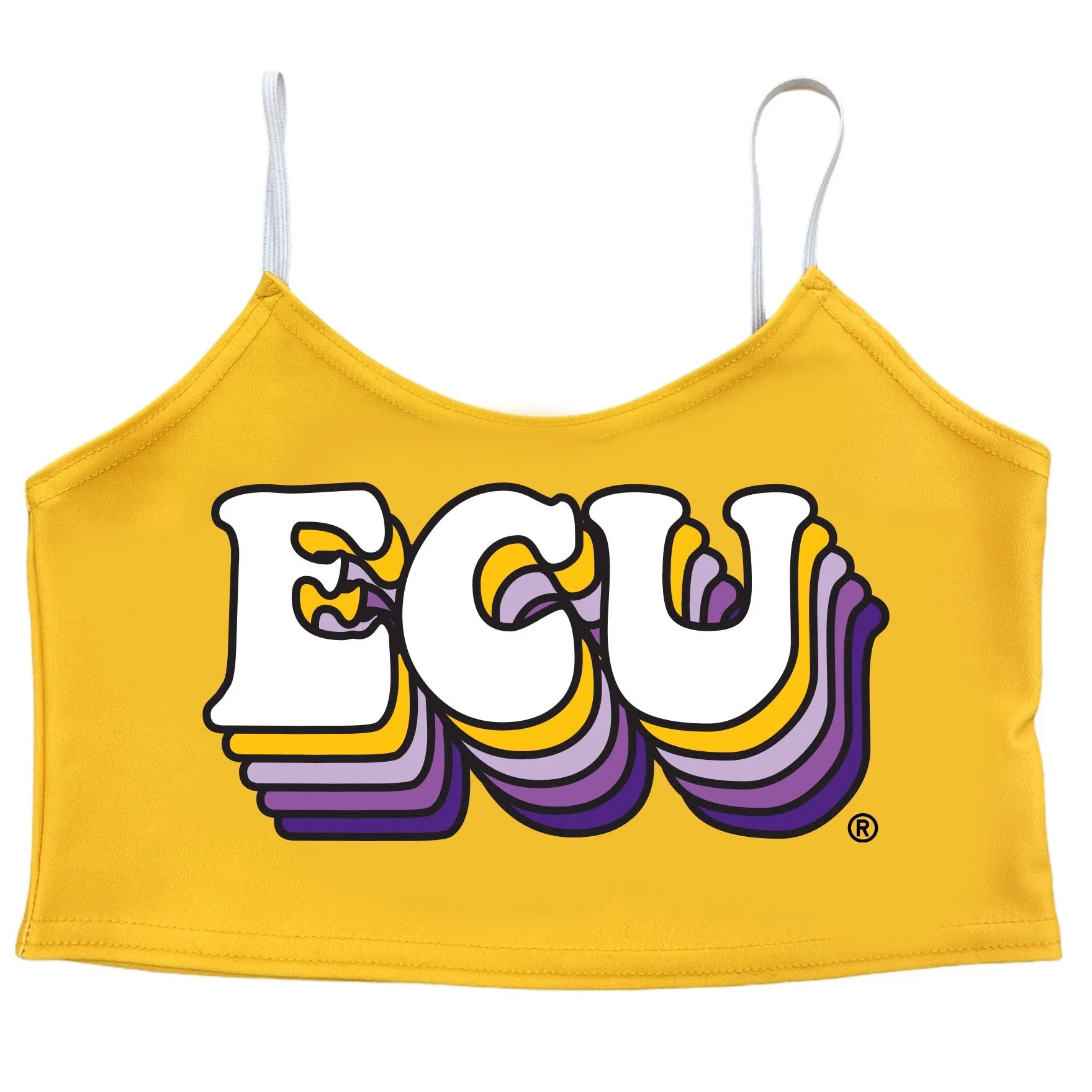 ECU Pirates Yellow Spaghetti Tank