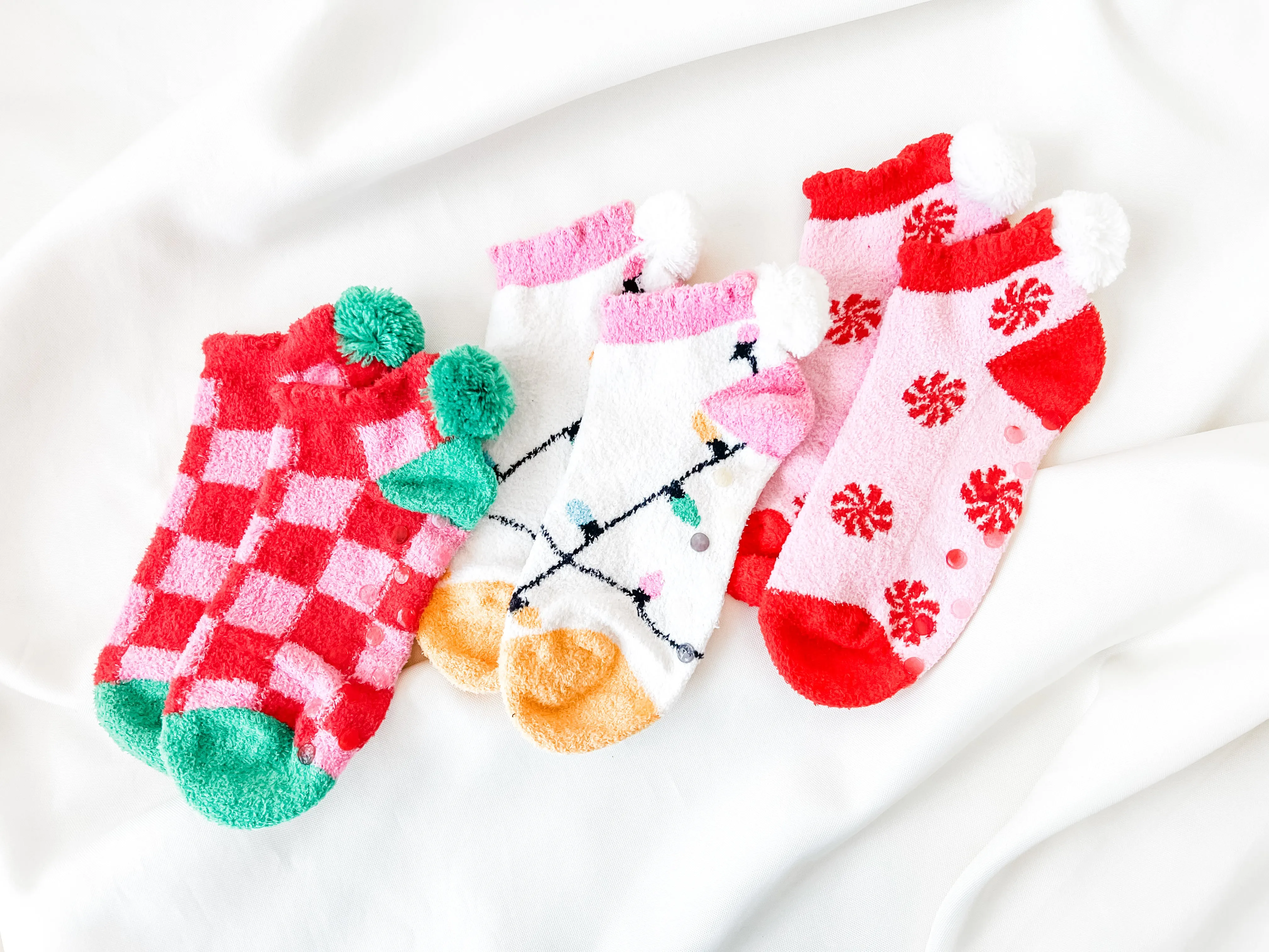 Festive Pom Cozy Socks