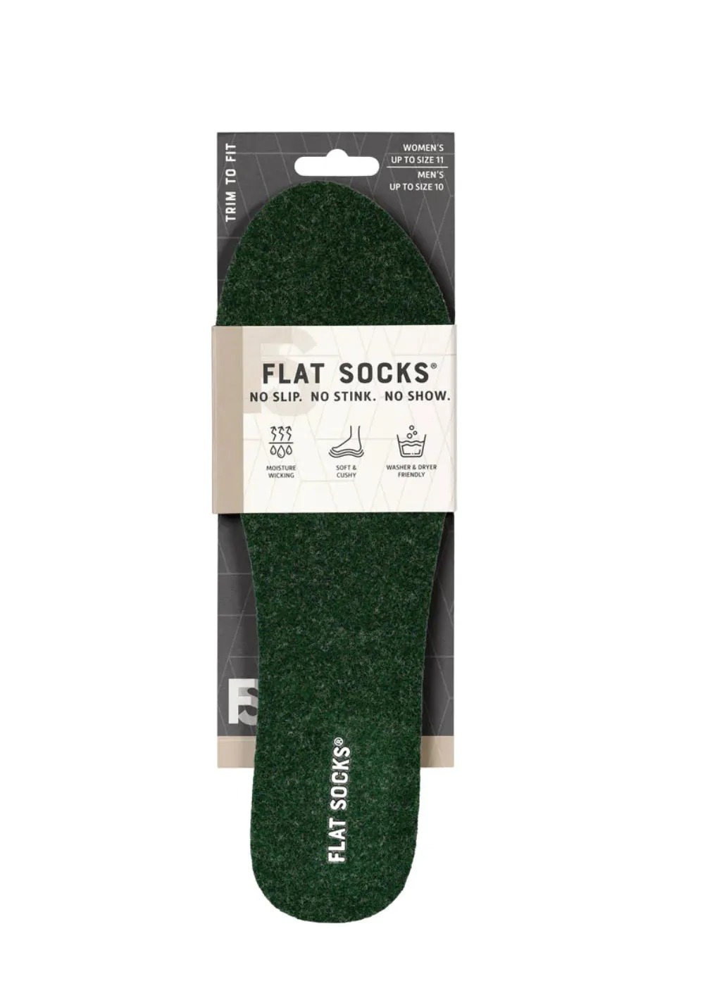 Flat Socks - Forest Green