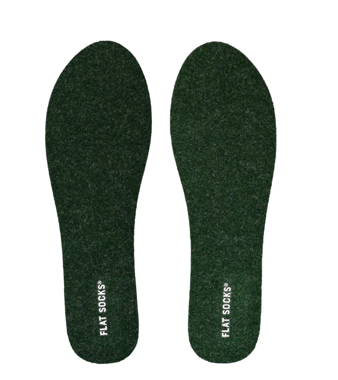 Flat Socks - Forest Green