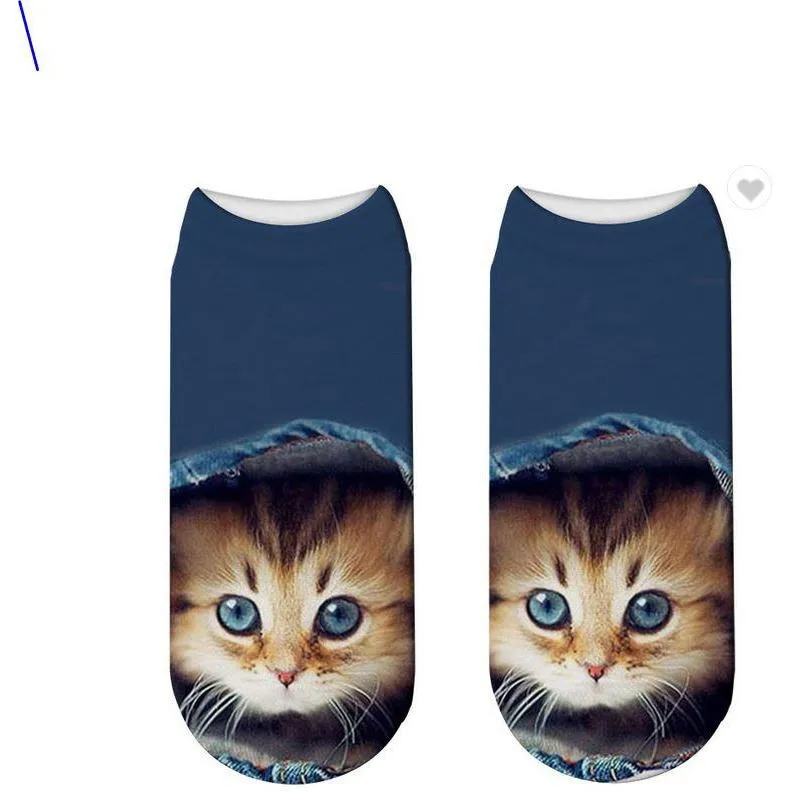 Free   Shipping Women 3D Cat Socks Free plus shipping & handling