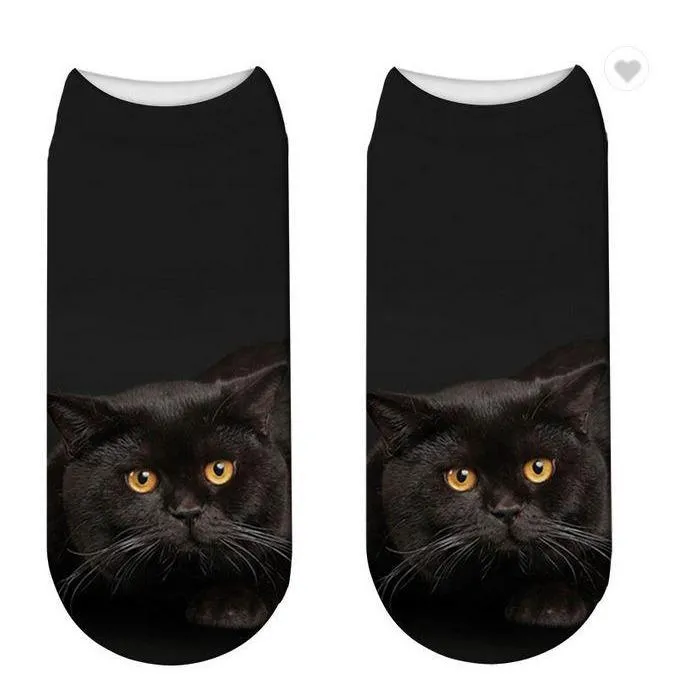 Free   Shipping Women 3D Cat Socks Free plus shipping & handling