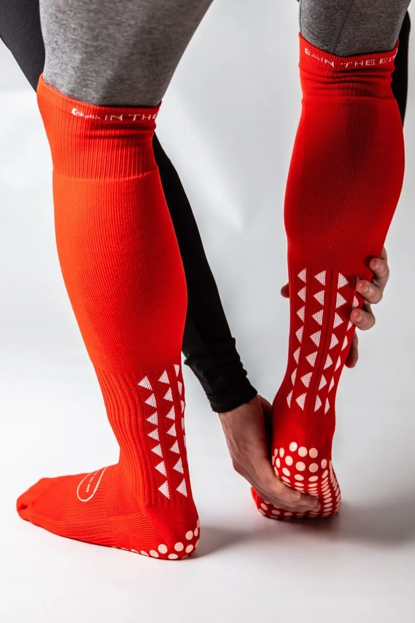 GRIP SOCKS 2.0  Full Length - Red