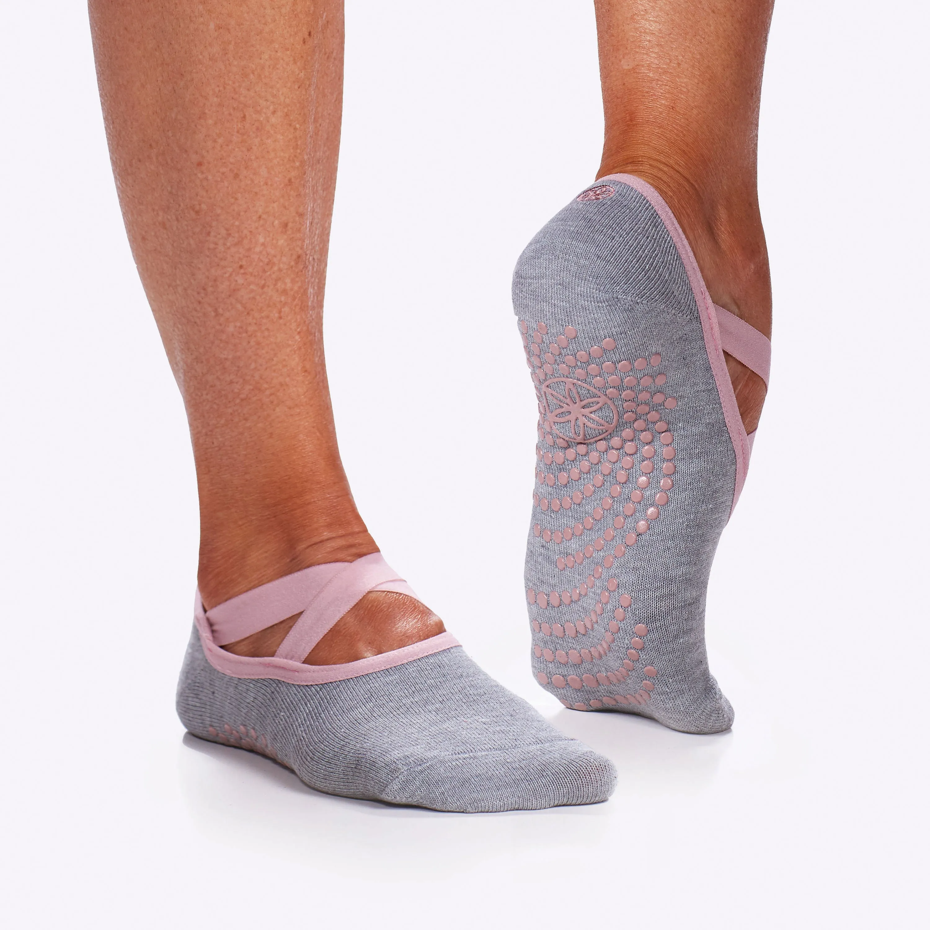 Grippy Yoga-Barre Socks - 2 Pack