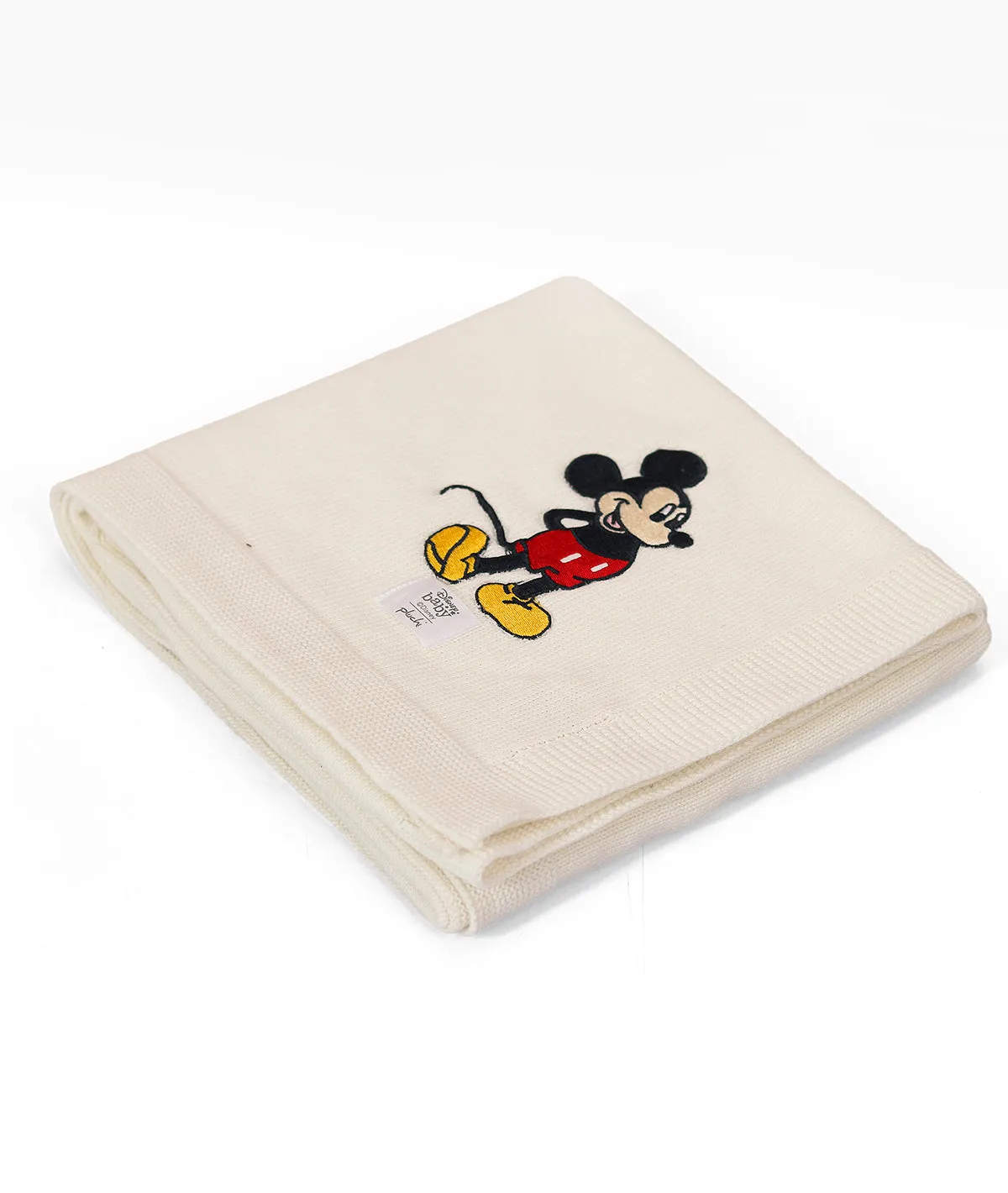 Happy Mickey Disney Cotton Knitted AC Blanket For Baby / Infant / New Born For Use In All Seasons (0-18 Months)