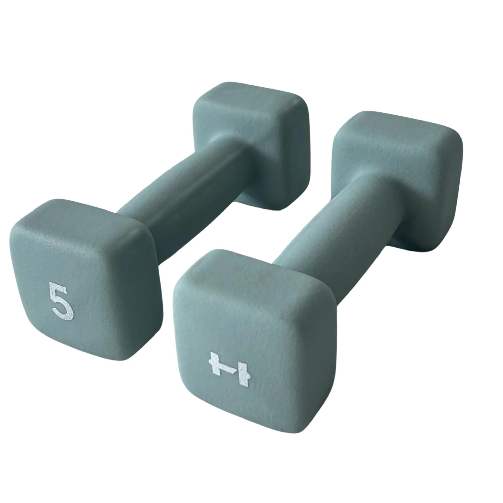 HulkFit Neoprene Coated Anti-Roll Square Dumbbells