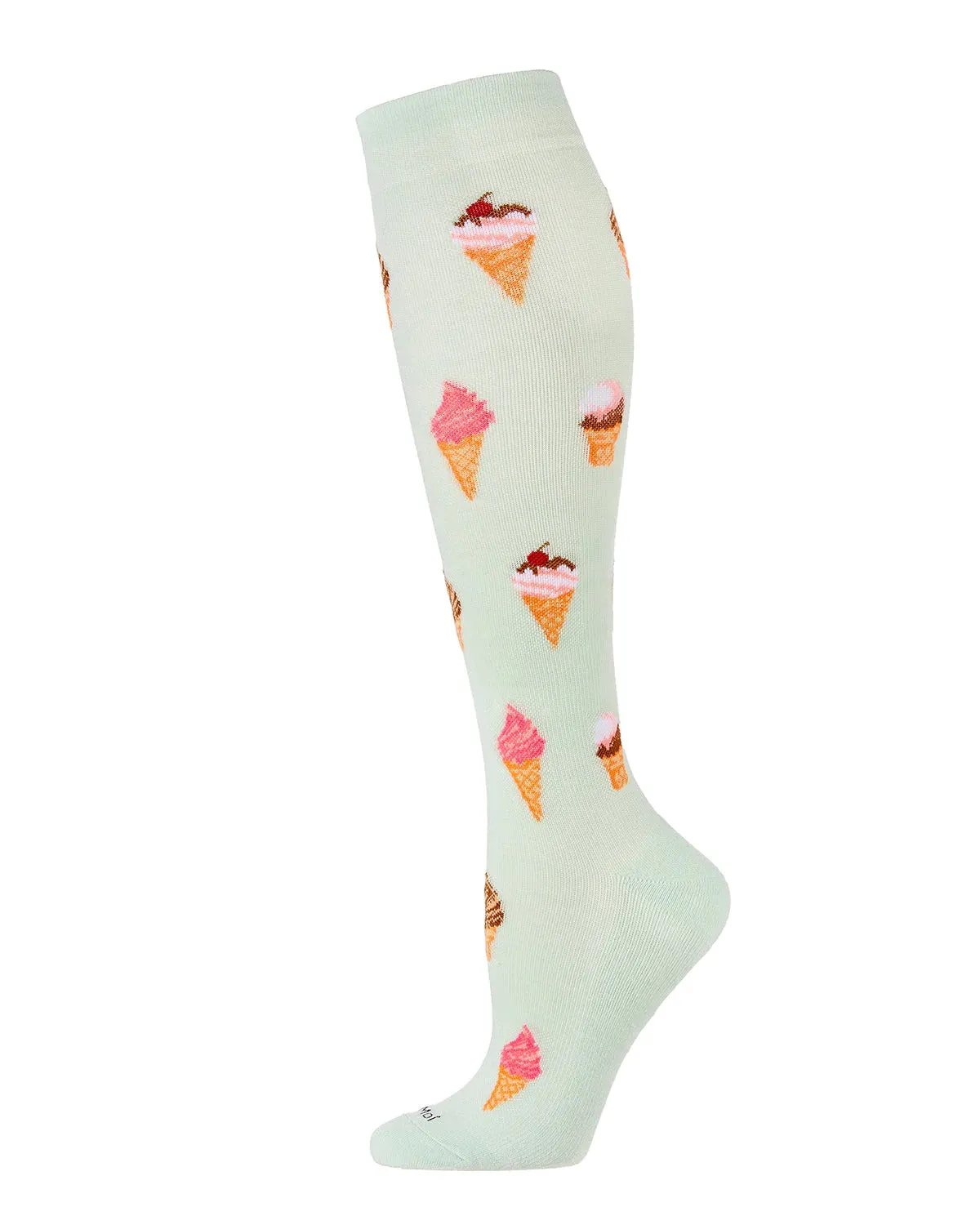 Ice Cream Cones (Mint) Compression Socks