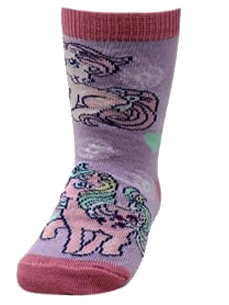 Kids Ankle Length Socks:Little Pony:Lavender