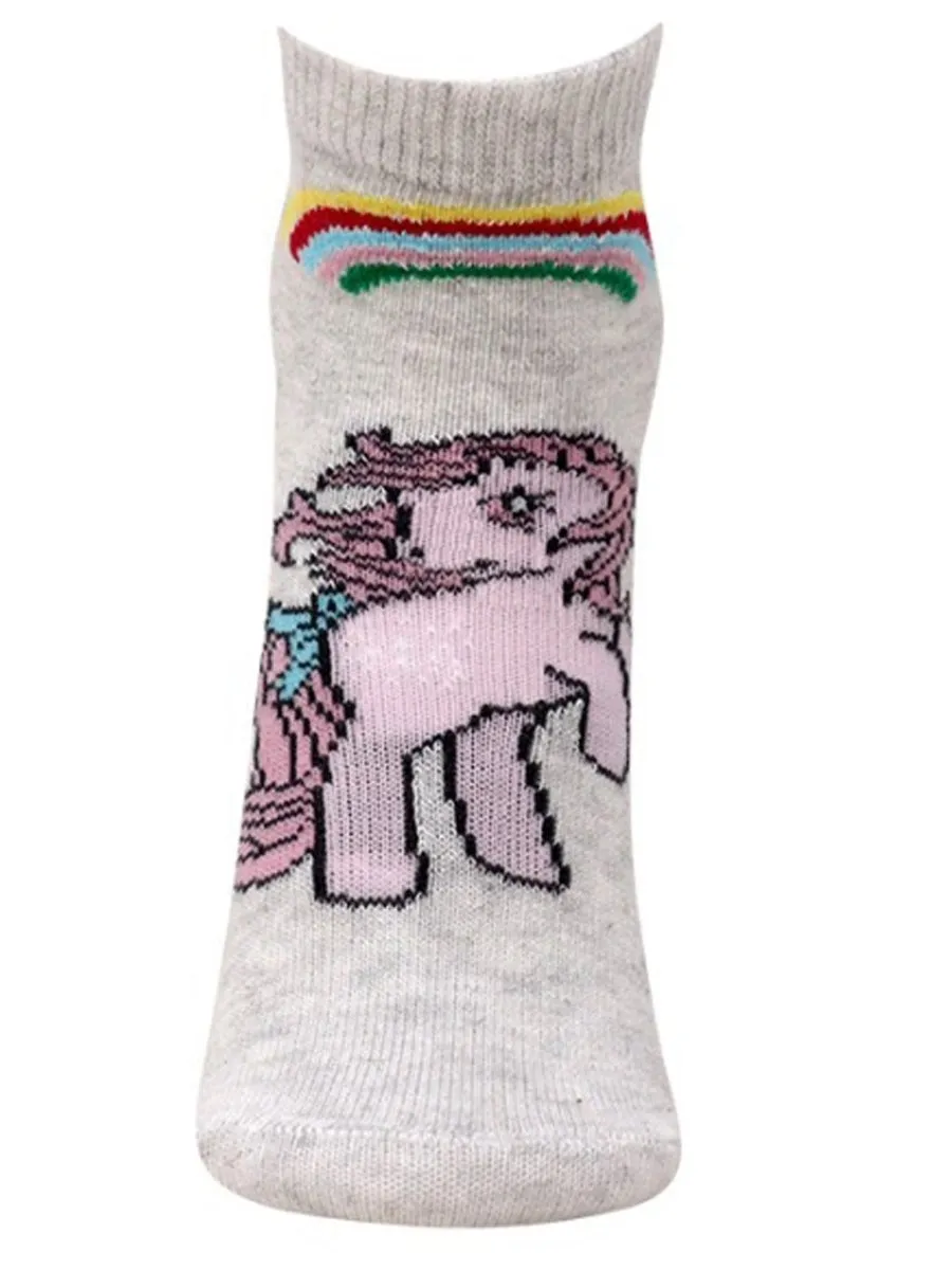 Kids Ankle Length Socks:Magic World:Grey