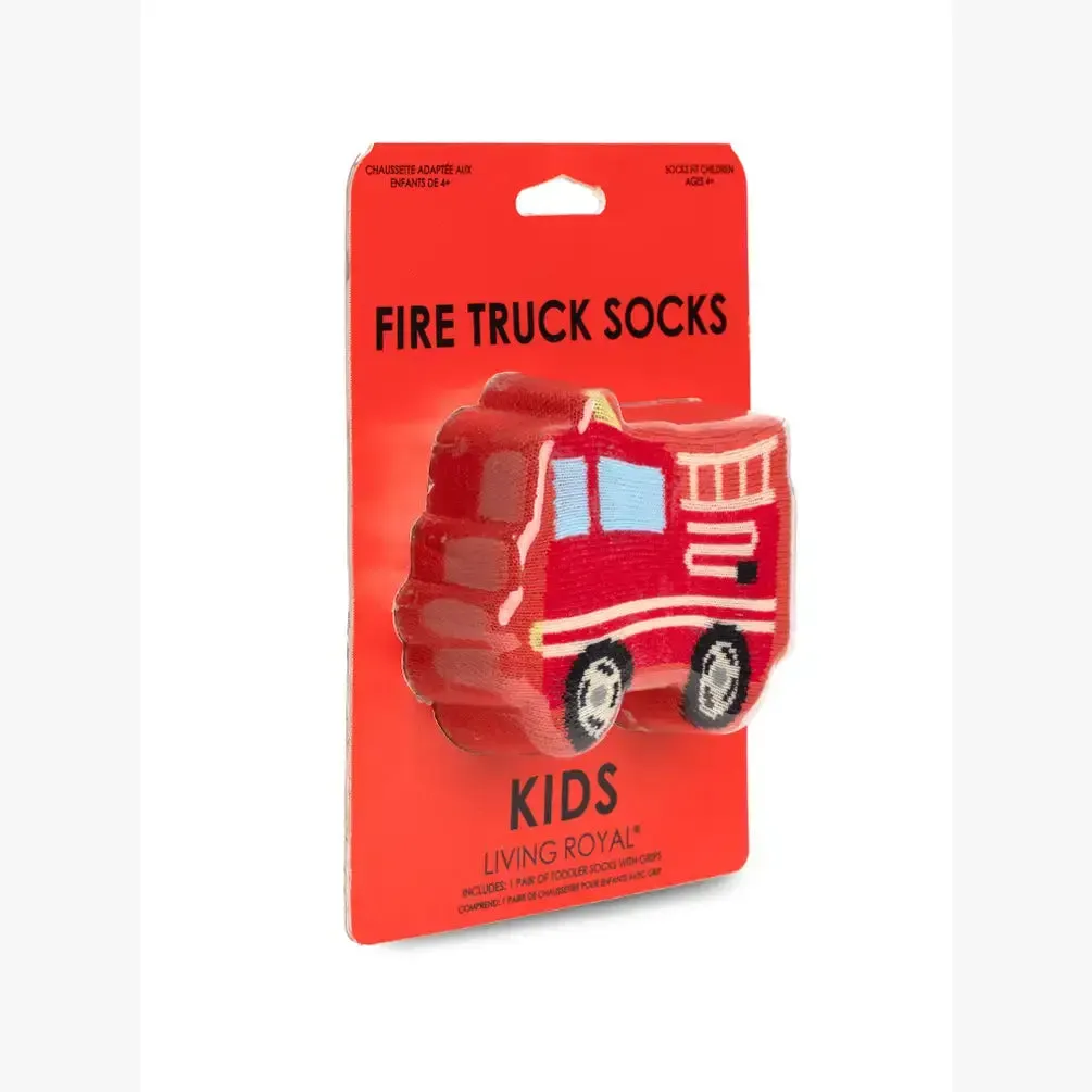 Kids Fire Truck Socks