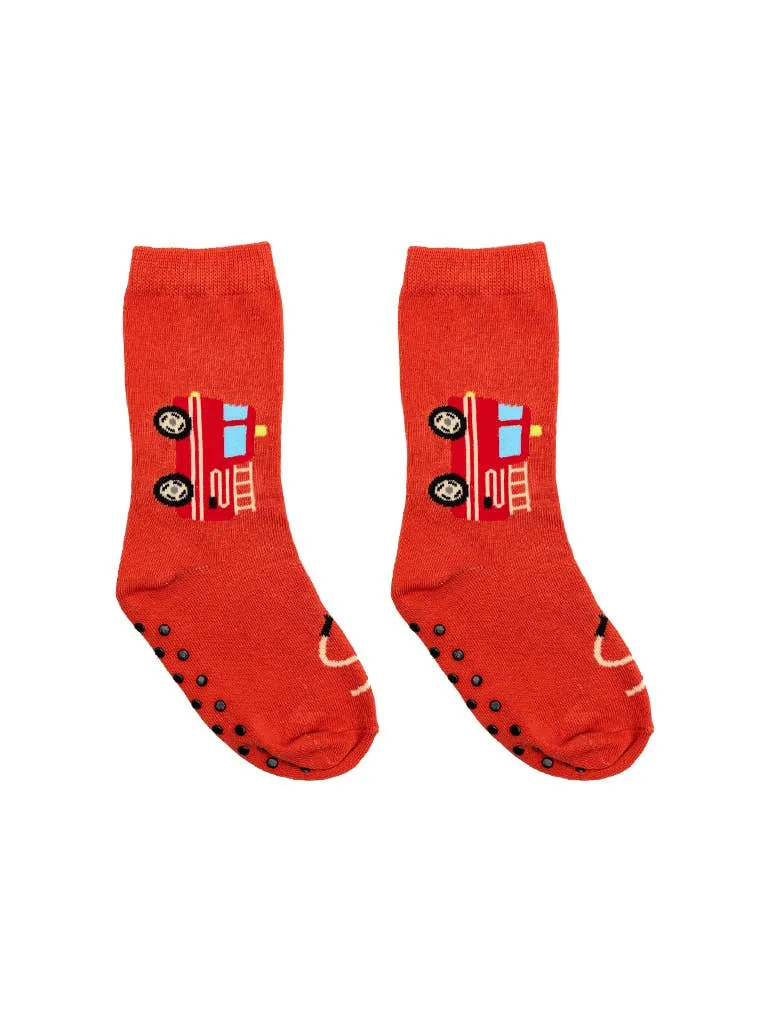 Kids Fire Truck Socks