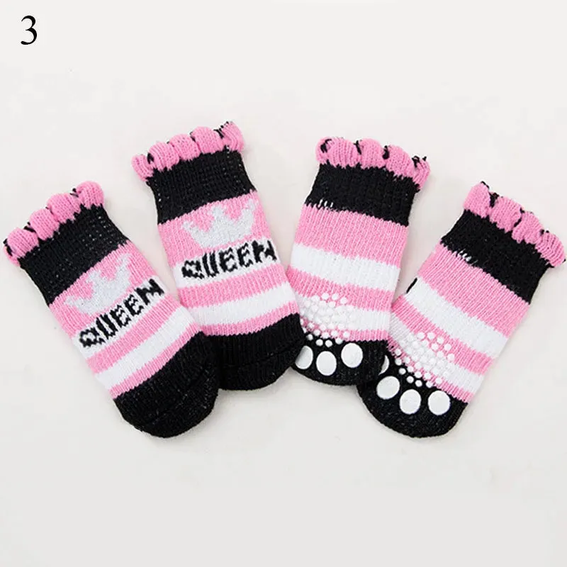 Knit Socks for dogs 4pcs