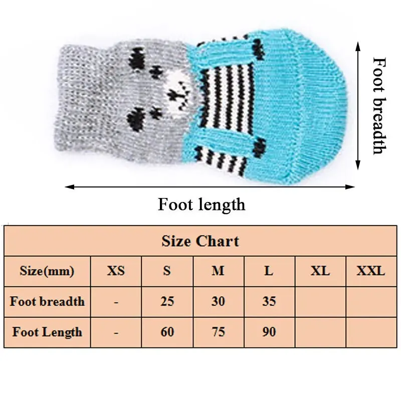 Knit Socks for dogs 4pcs