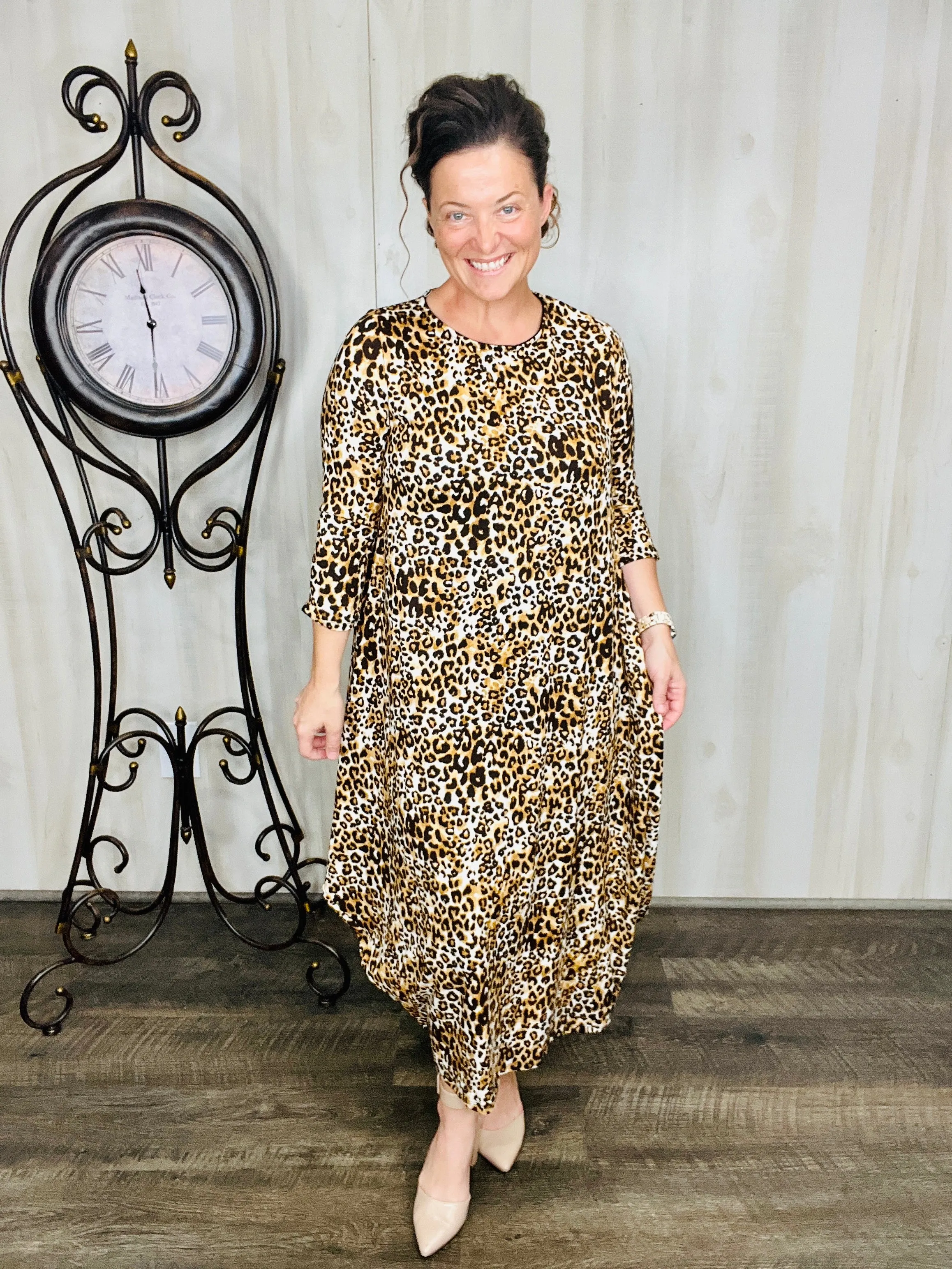 Leopard Print Parachute Dress