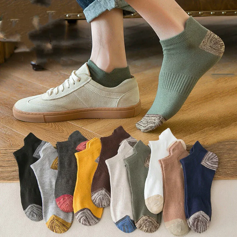 Men's Crew Socks Thin Breathable Short Sleeve