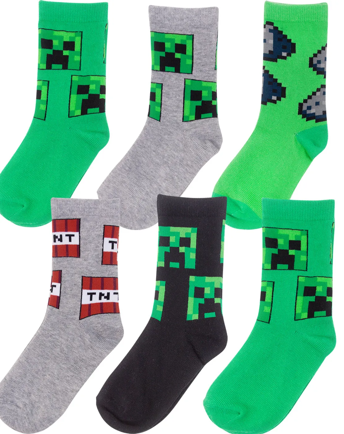 Minecraft Creeper Socks Gift Set Bundle