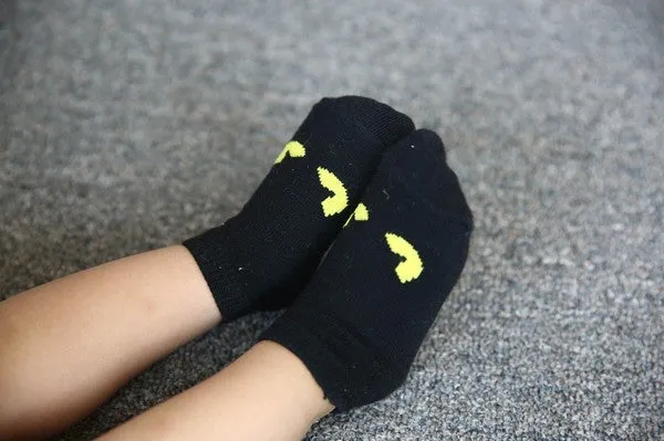 Monster Ankle Socks (Brown/Grey/Black)