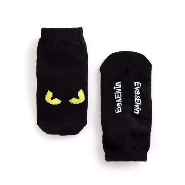 Monster Ankle Socks (Brown/Grey/Black)