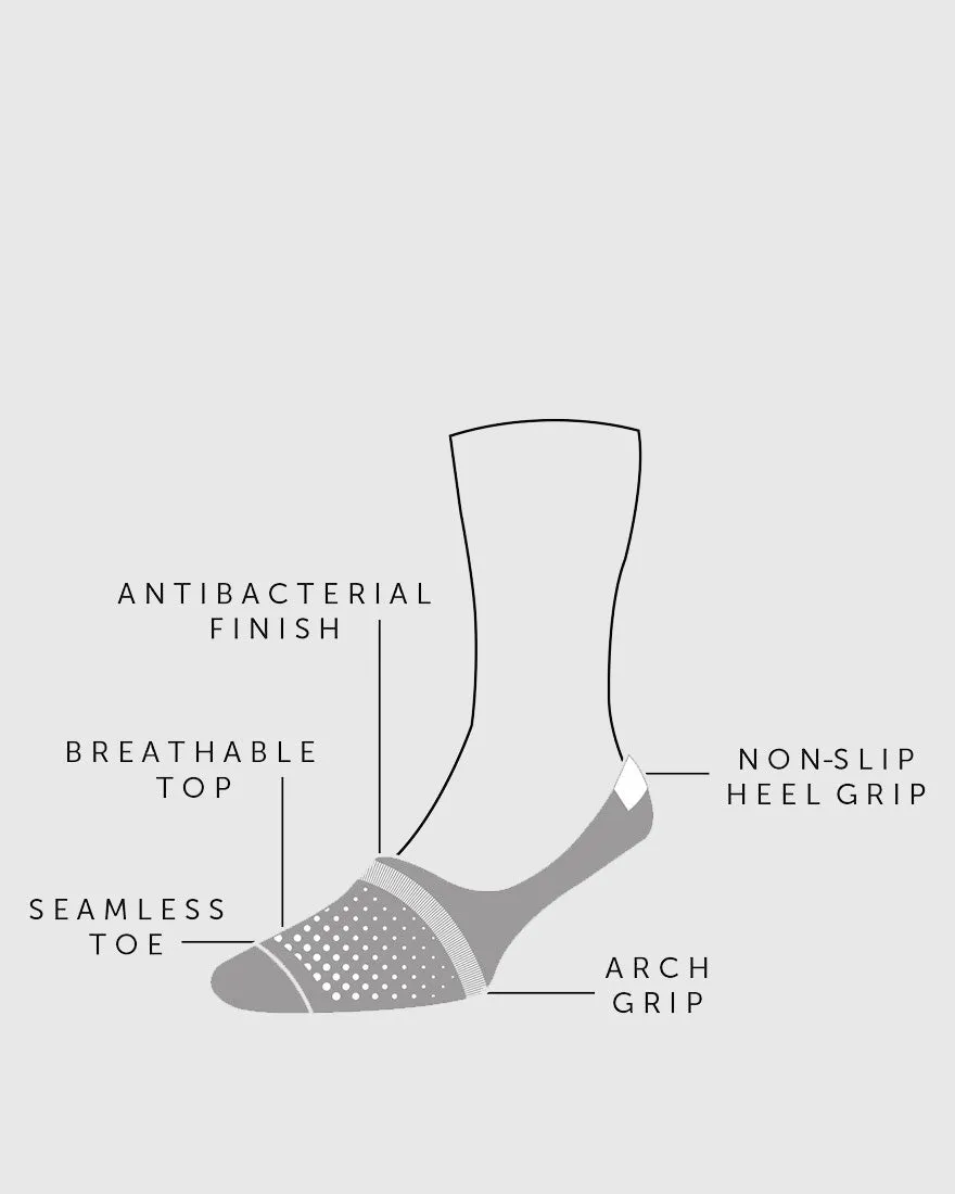 PANTHERELLA 3003FI STRIPE GREY INVISIBLE SOCKS