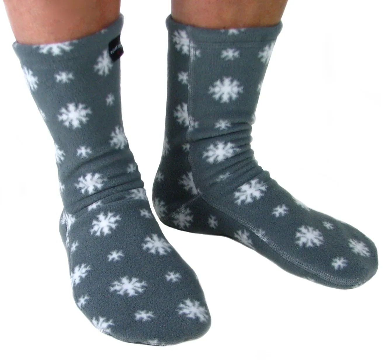 Polar Feet Adult Fleece Socks - Snow