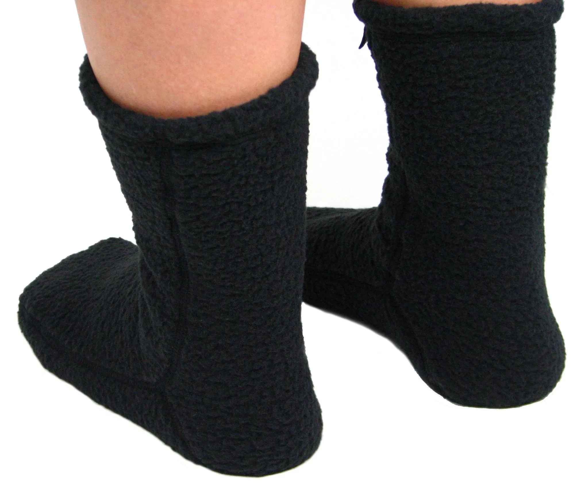 Polar Feet SUPER STRETCHY Fleece Socks - Black