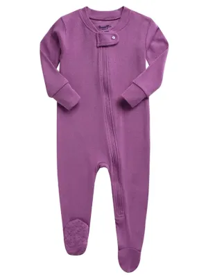 Purple Baby Footed Sleepers