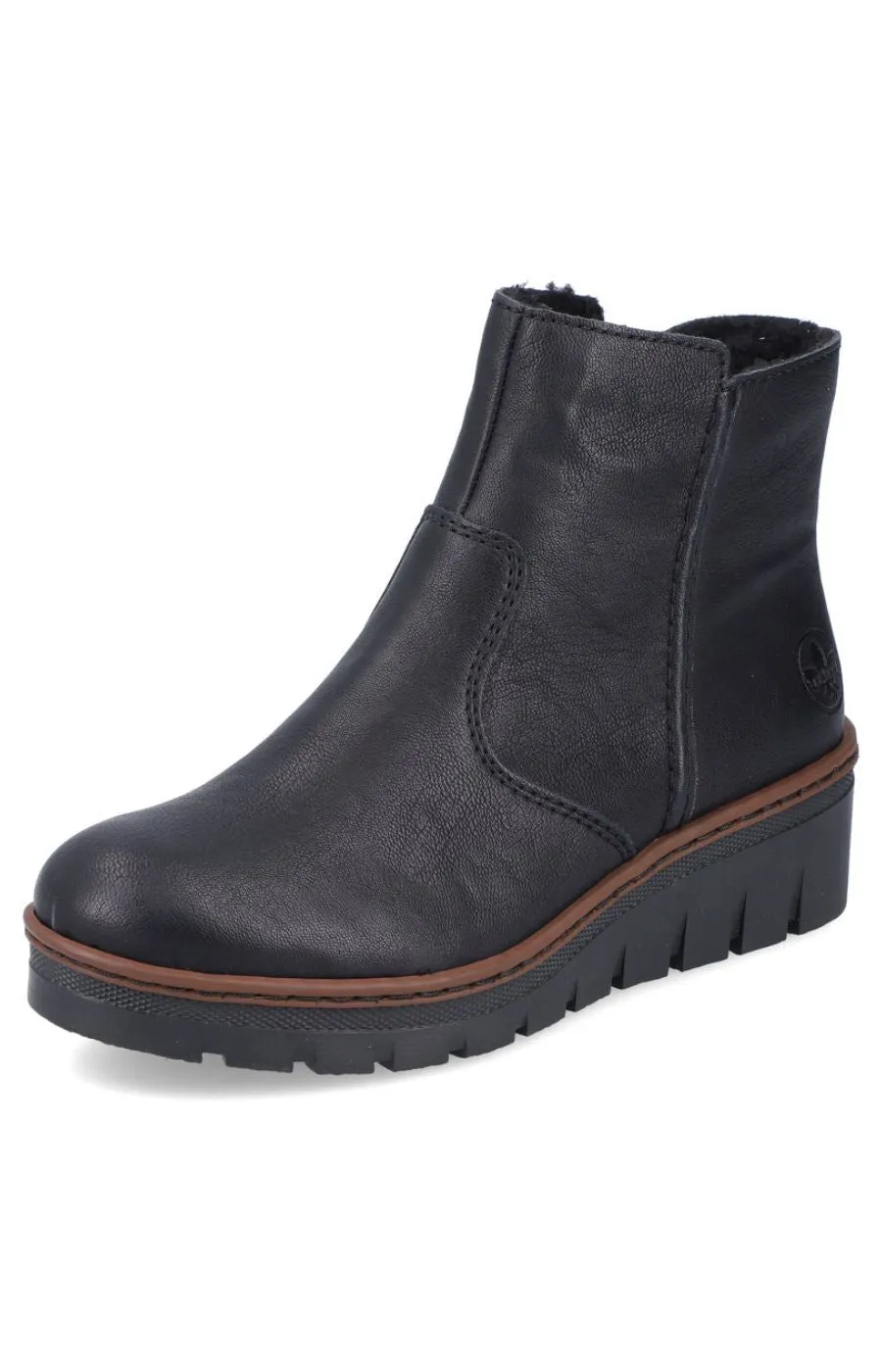 Rieker Boots with Platform Sole in Black