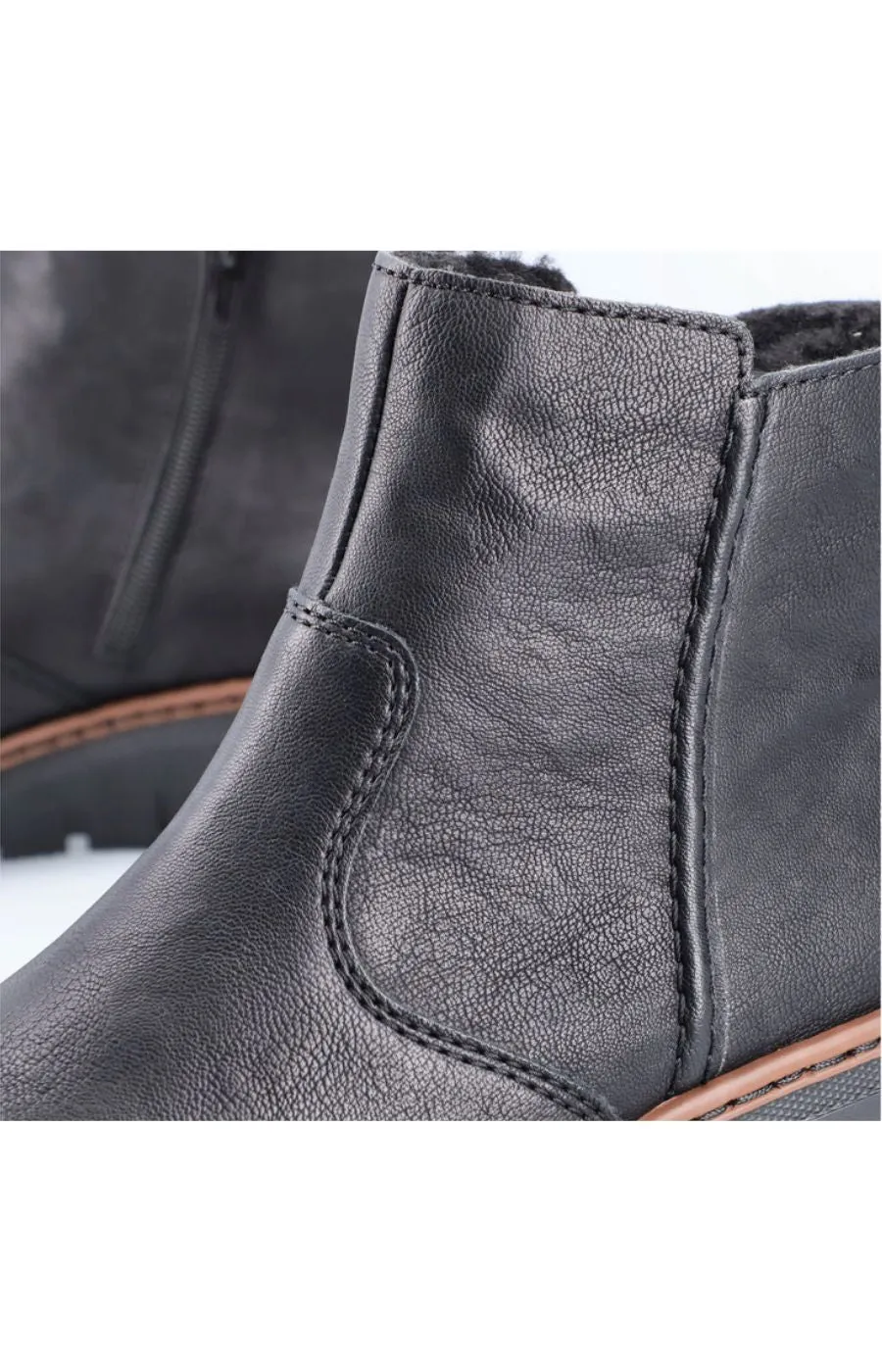 Rieker Boots with Platform Sole in Black