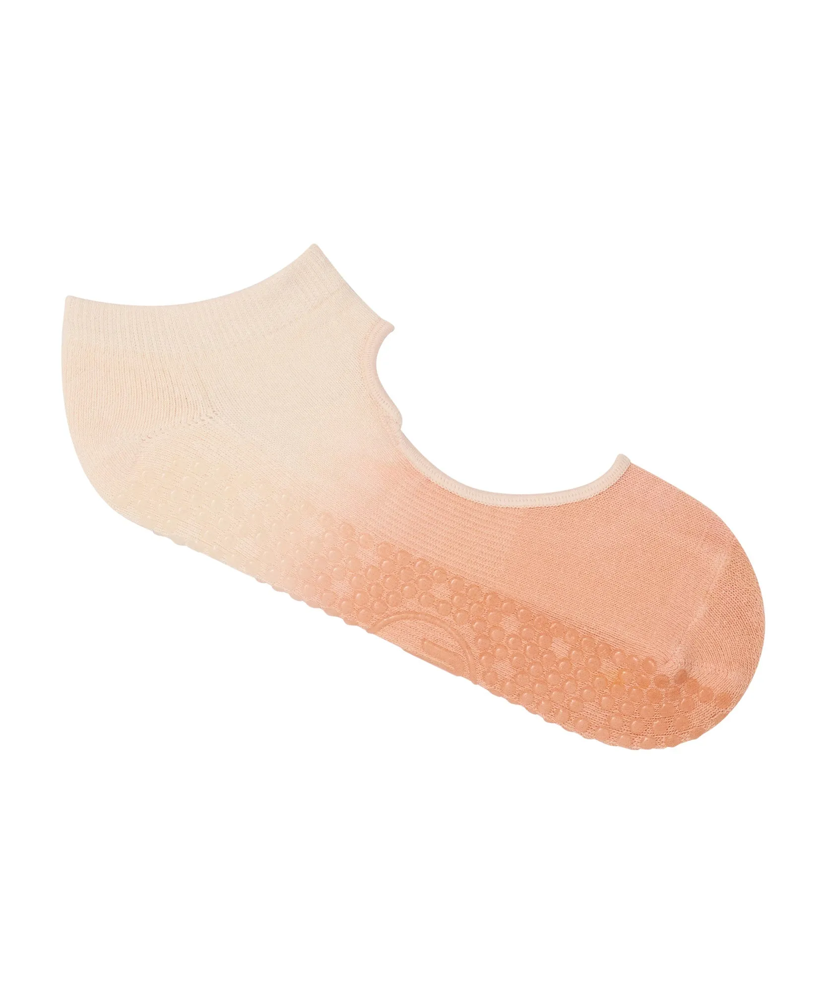 Slide On Non Slip Grip Socks - Fade Coral