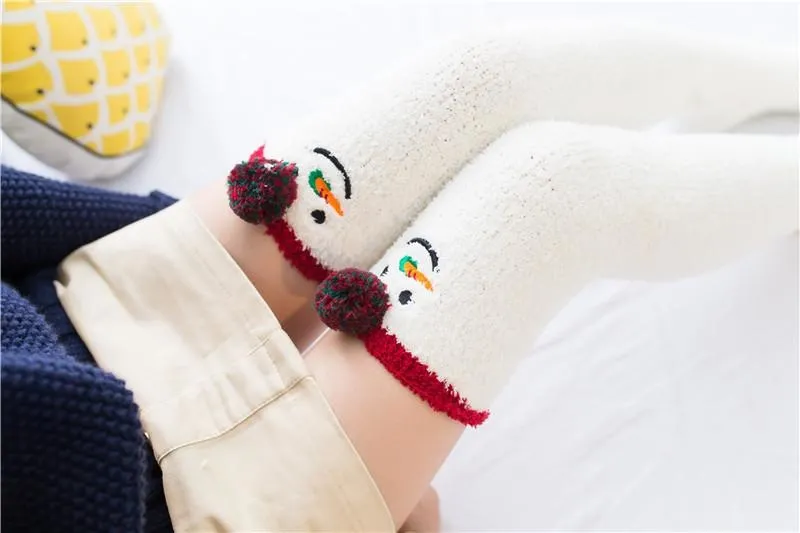 Snowman Thigh Highs