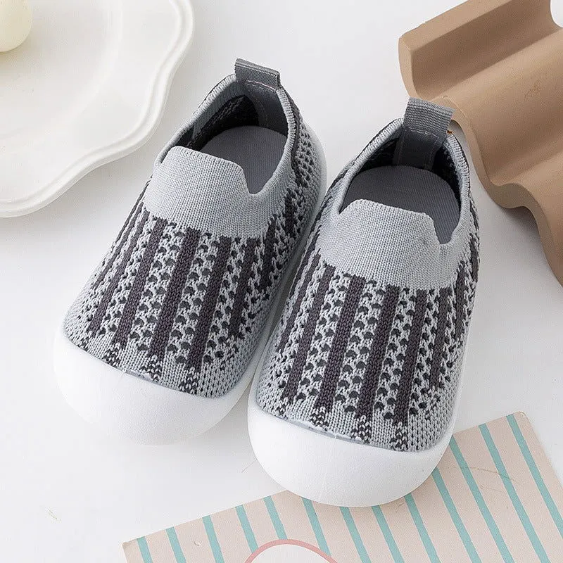 Soft Comfy Non-Slip First Walker Mesh Sock Shoes