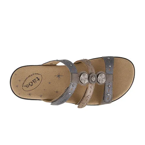 Taos Festive Slide Sandal (Women) - Grey Multi