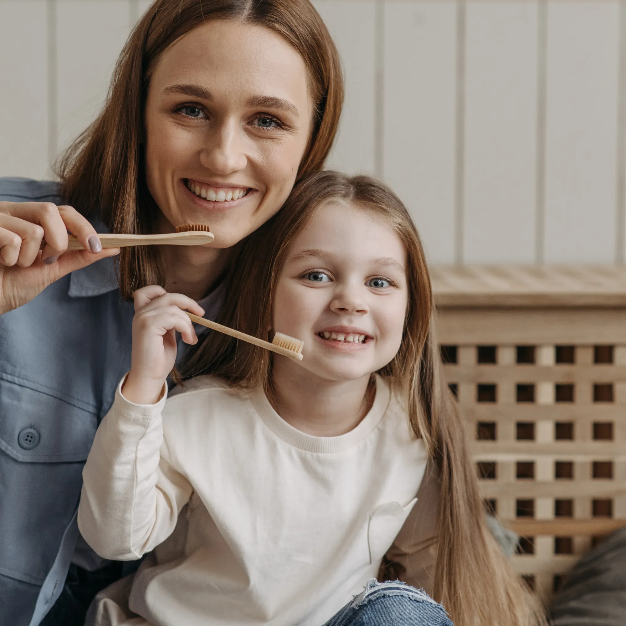 THE LITTLE LOOKERS Natural Bamboo Baby Toothbrush with Sensitive Gentle Soft Bristles for Babies/ Kids/Toddlers - Multicolor (Pack of 3)