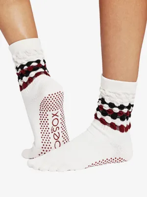 ToeSox Full Toe Crew Grip Socks - Altitude