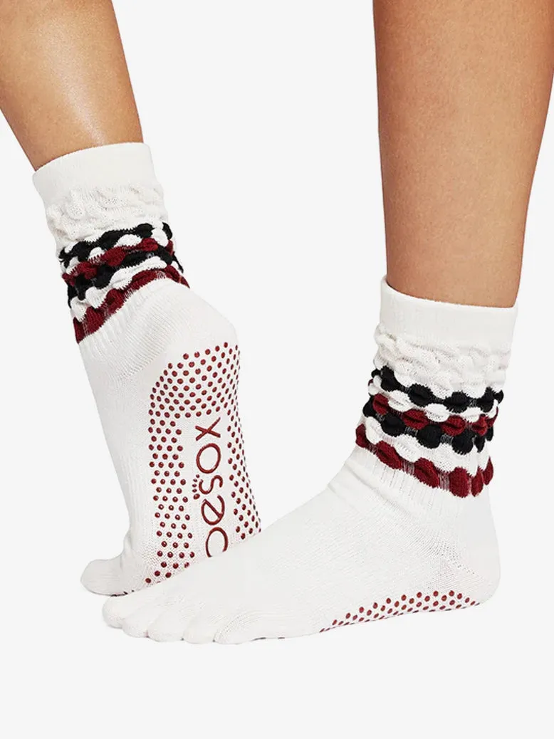 ToeSox Full Toe Crew Grip Socks - Altitude