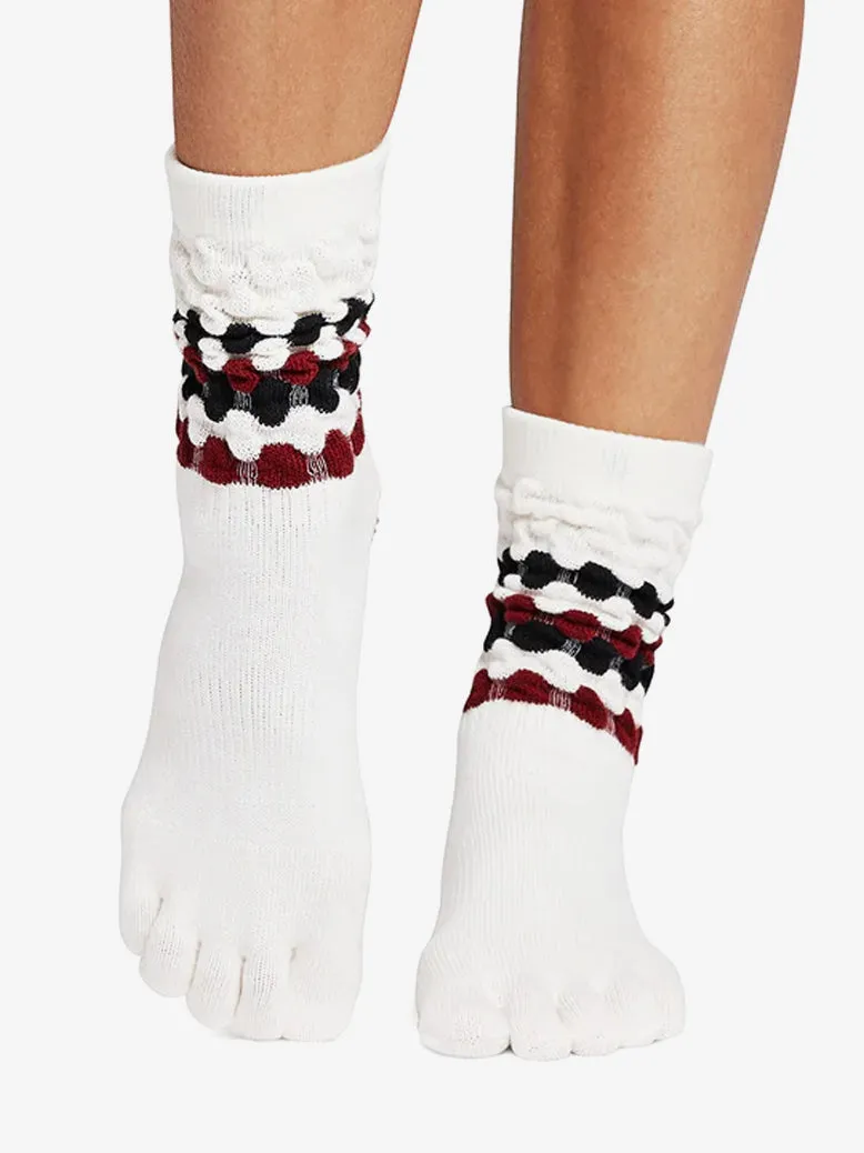 ToeSox Full Toe Crew Grip Socks - Altitude