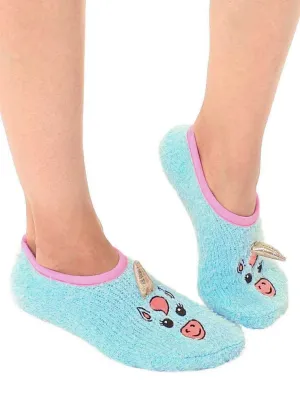 Unicorn Fuzzy Slipper Socks So Cute!