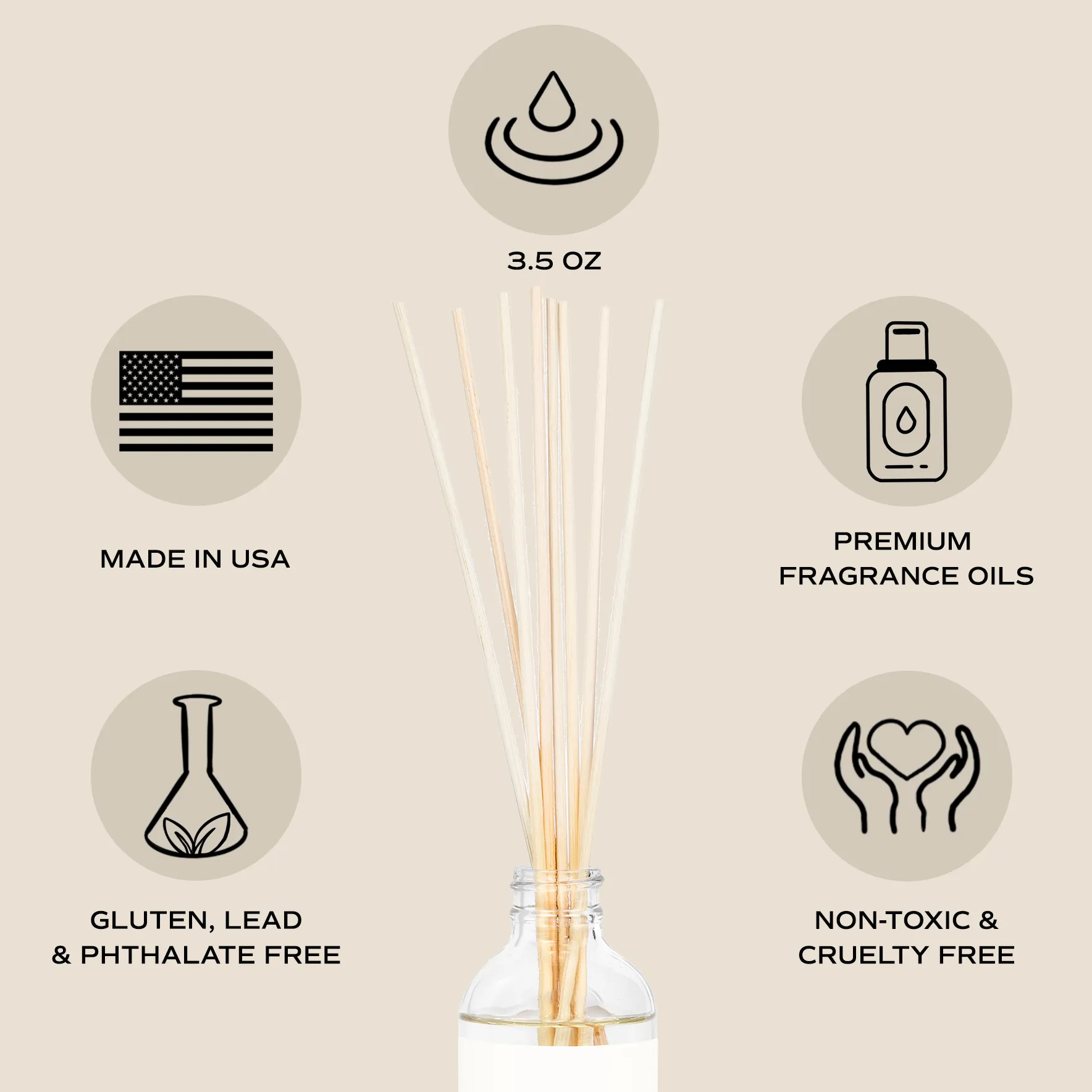 Warm and Cozy Clear Reed Diffuser