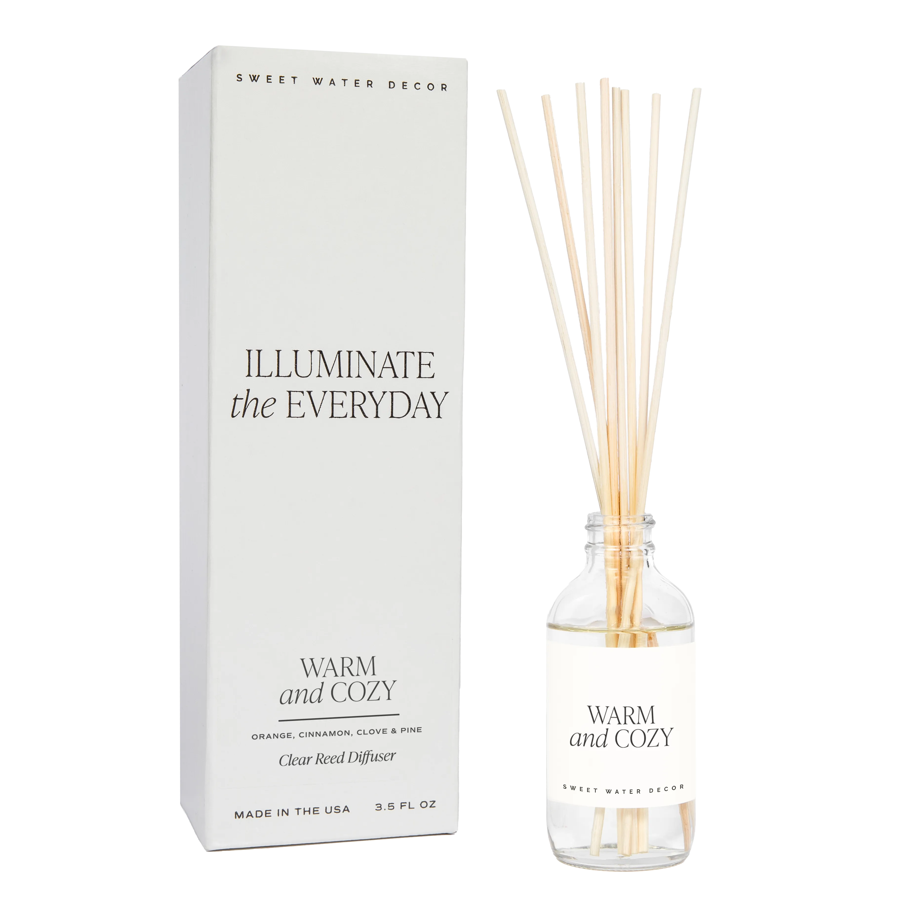 Warm and Cozy Clear Reed Diffuser