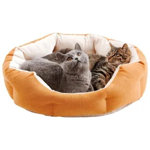 Washable Dog & Cat Bed with Anti-Slip Bottom