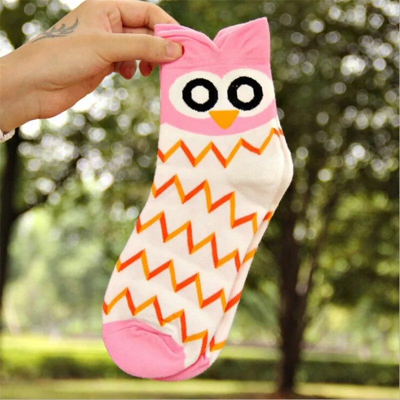 Women Cotton Animal Cartoon Design Socks