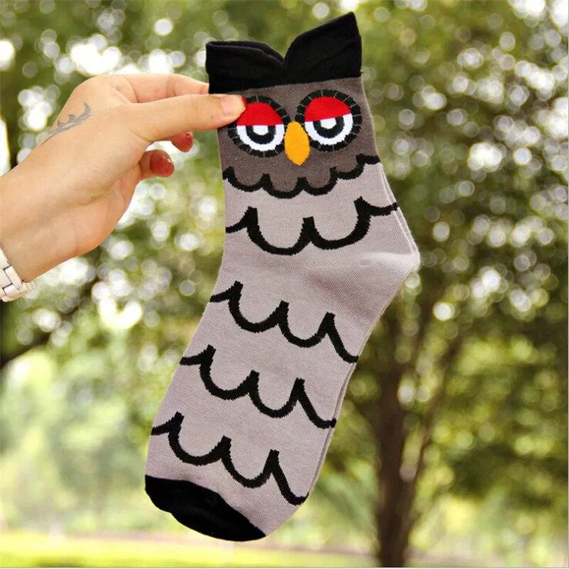 Women Cotton Animal Cartoon Design Socks