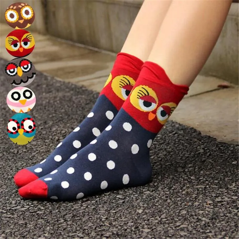 Women Cotton Animal Cartoon Design Socks