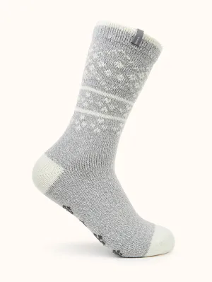 Women's Novelty Non-Slip Crew Socks (2 Pairs)